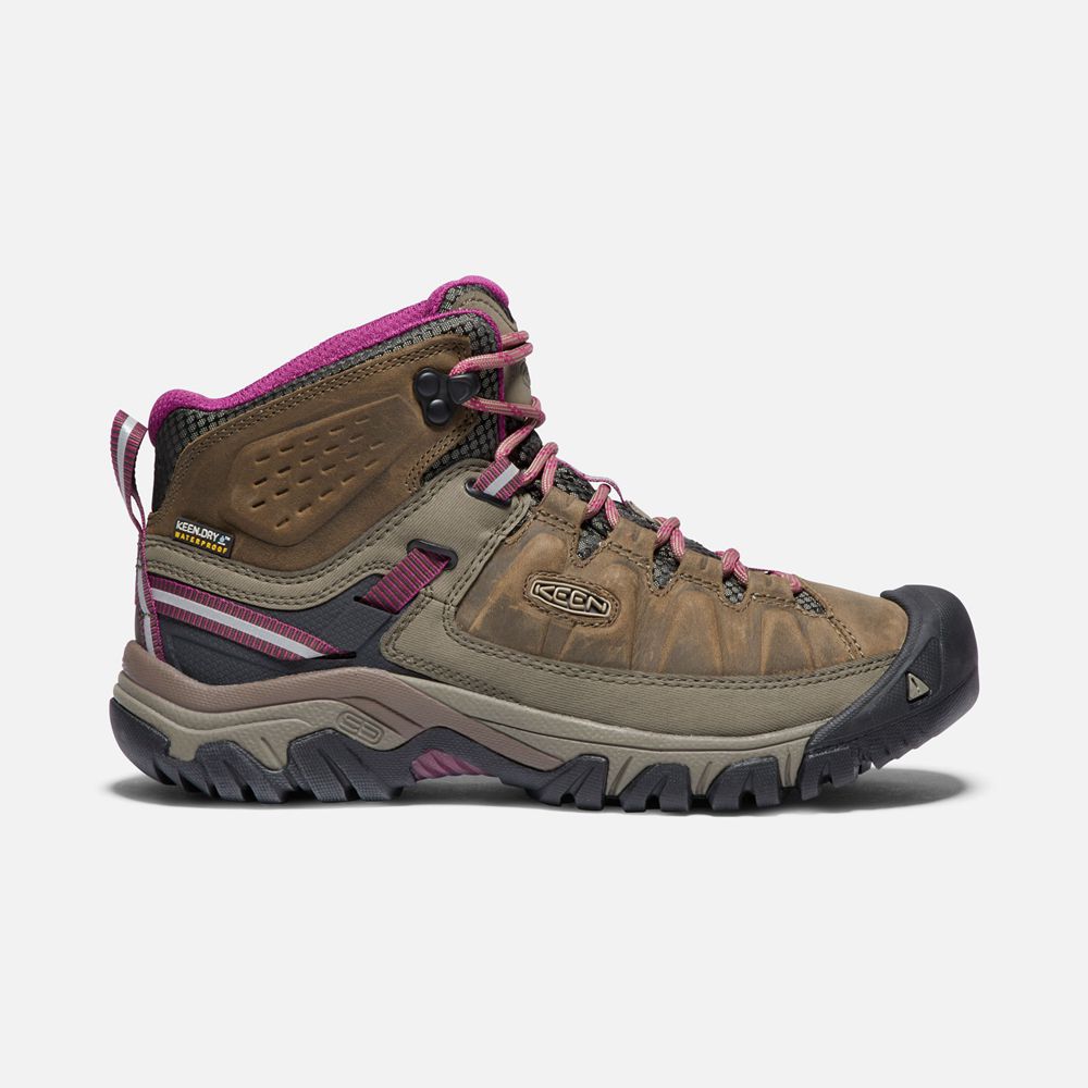 Bottes de Randonnée Keen Femme Marron | Targhee Iii Waterproof Mid | JCATE-7146